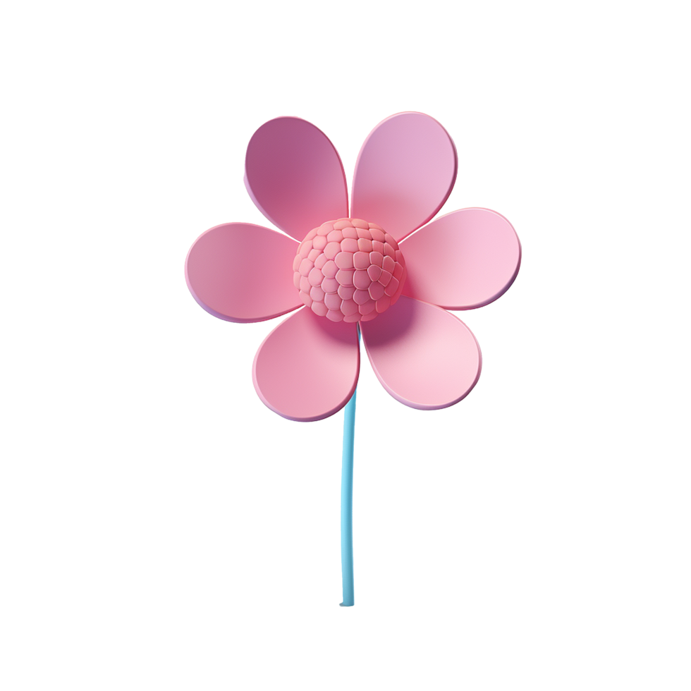 AI generated Flower icon png isolated on transparent background