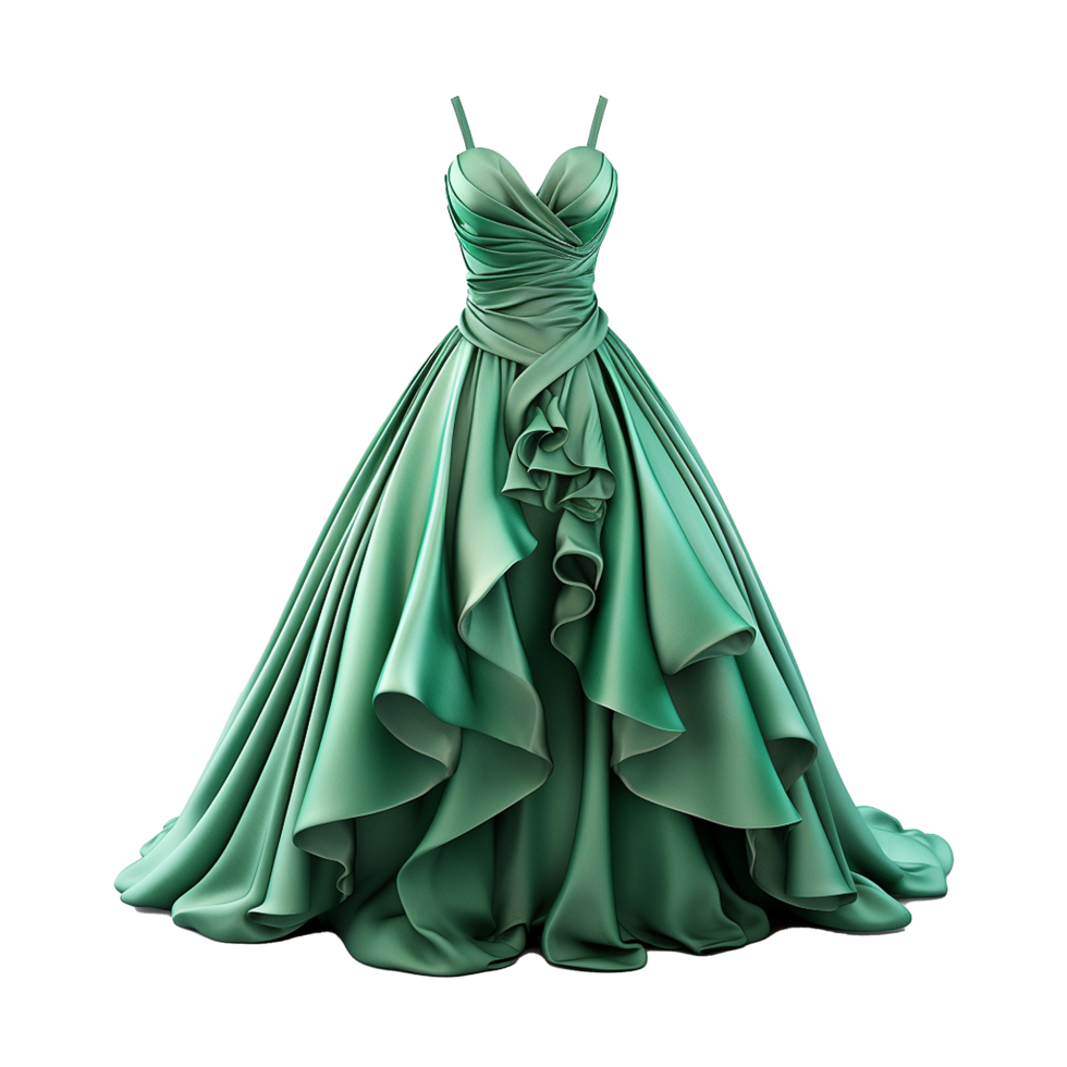AI generated Woman dress isolated on transparent background created with generative ai png