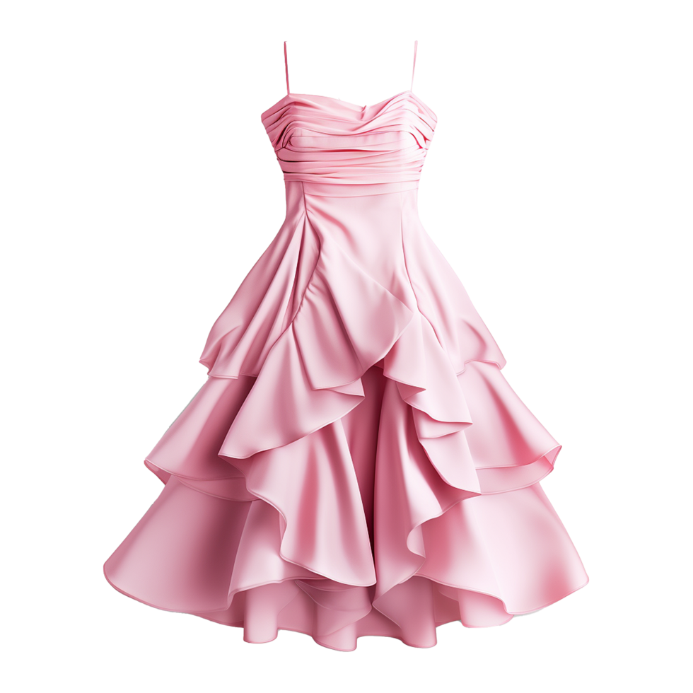 AI generated Woman dress isolated on transparent background created with generative ai png