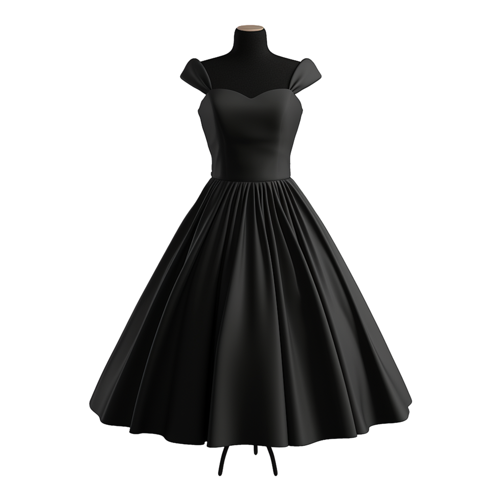 AI generated Woman dress isolated on transparent background created with generative ai png