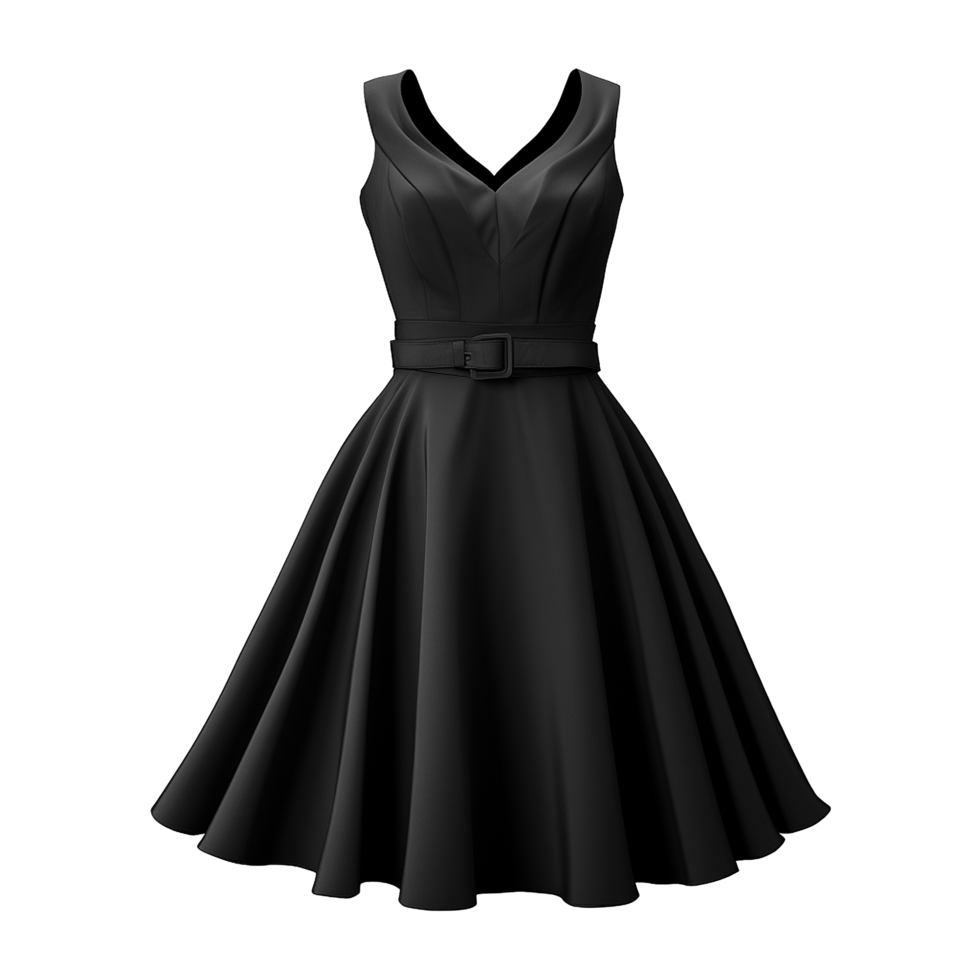 AI generated Woman dress isolated on transparent background created with generative ai png
