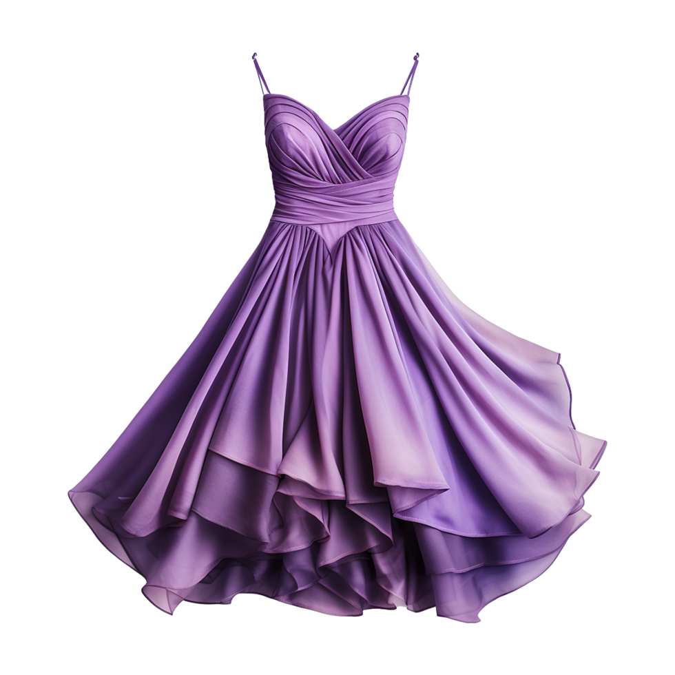 AI generated Woman dress isolated on transparent background created with generative ai png