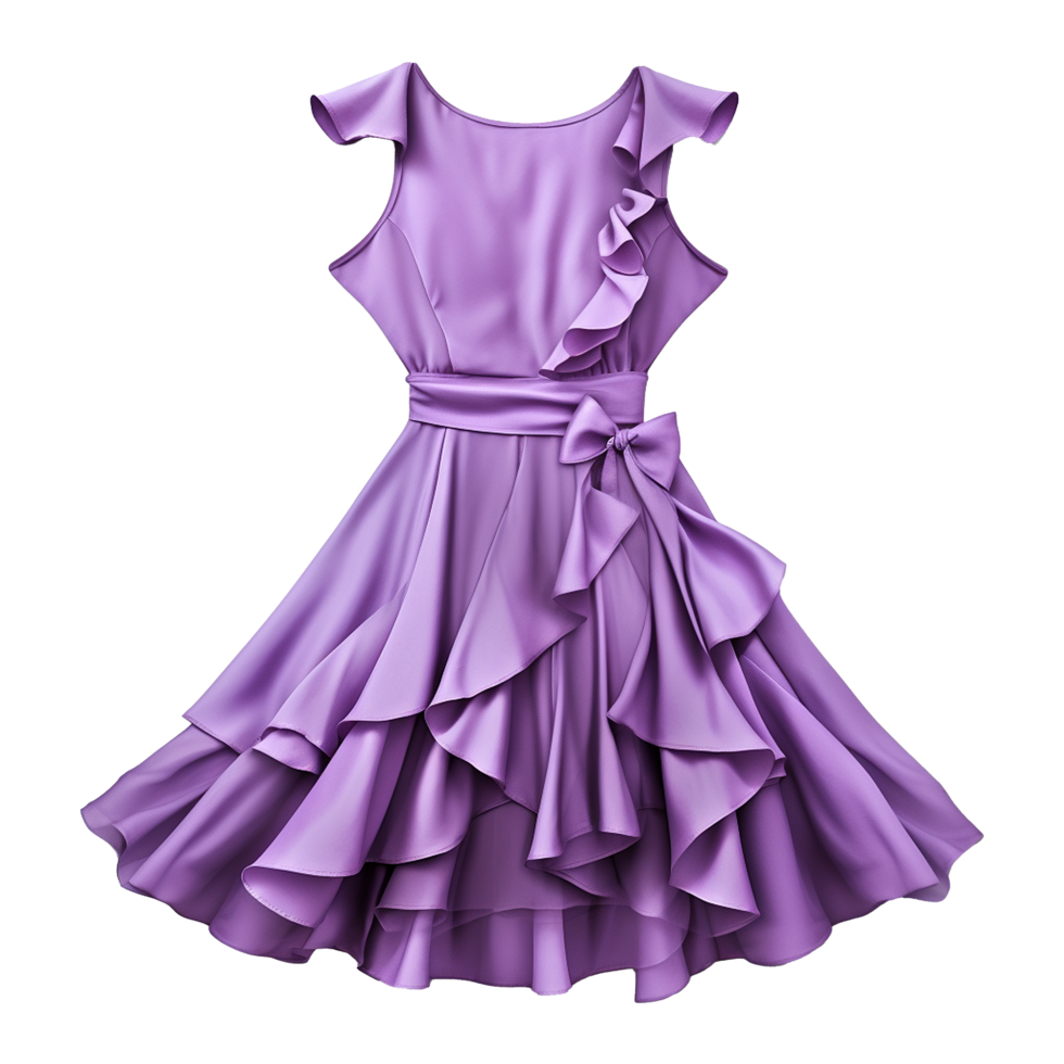 AI generated Woman dress isolated on transparent background created with generative ai png