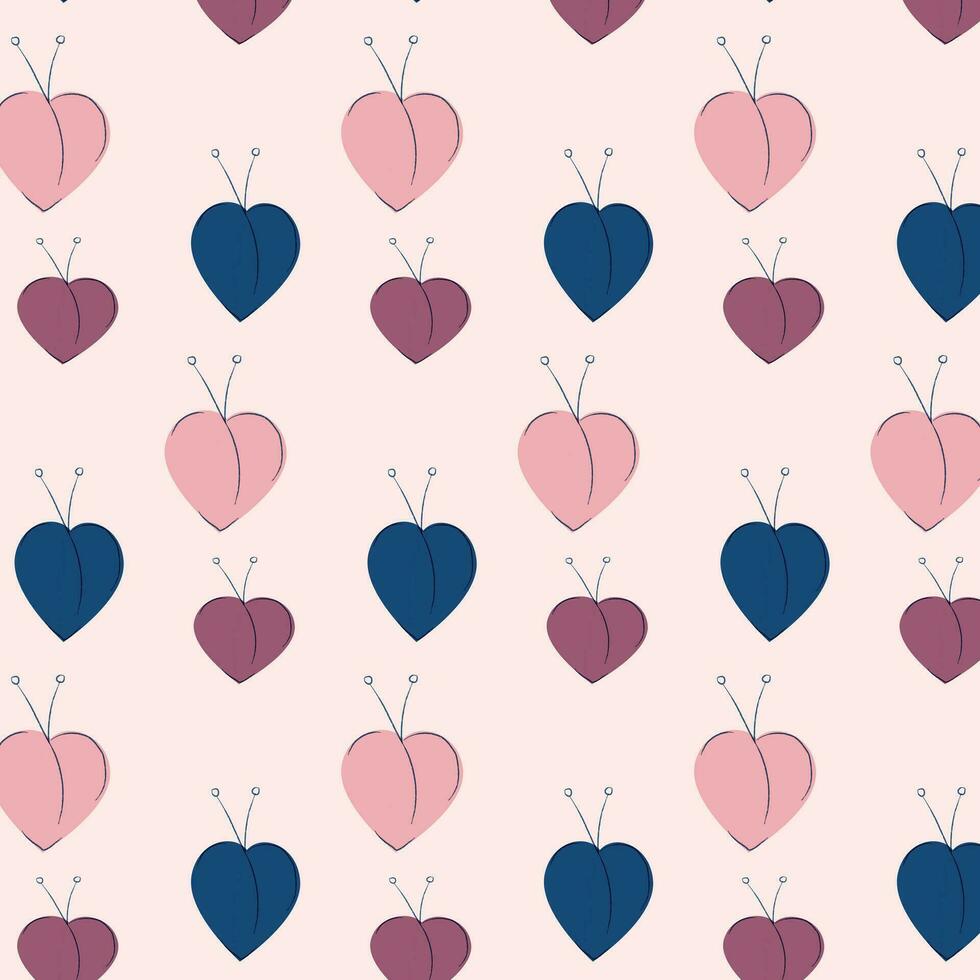 abstract pattern pink isolated love vector