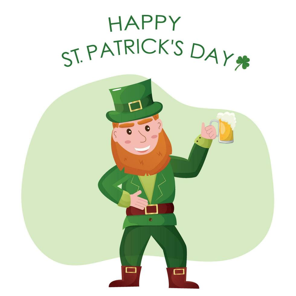 illustration for st. patrick's day. colorful colors.Irish holiday. vector