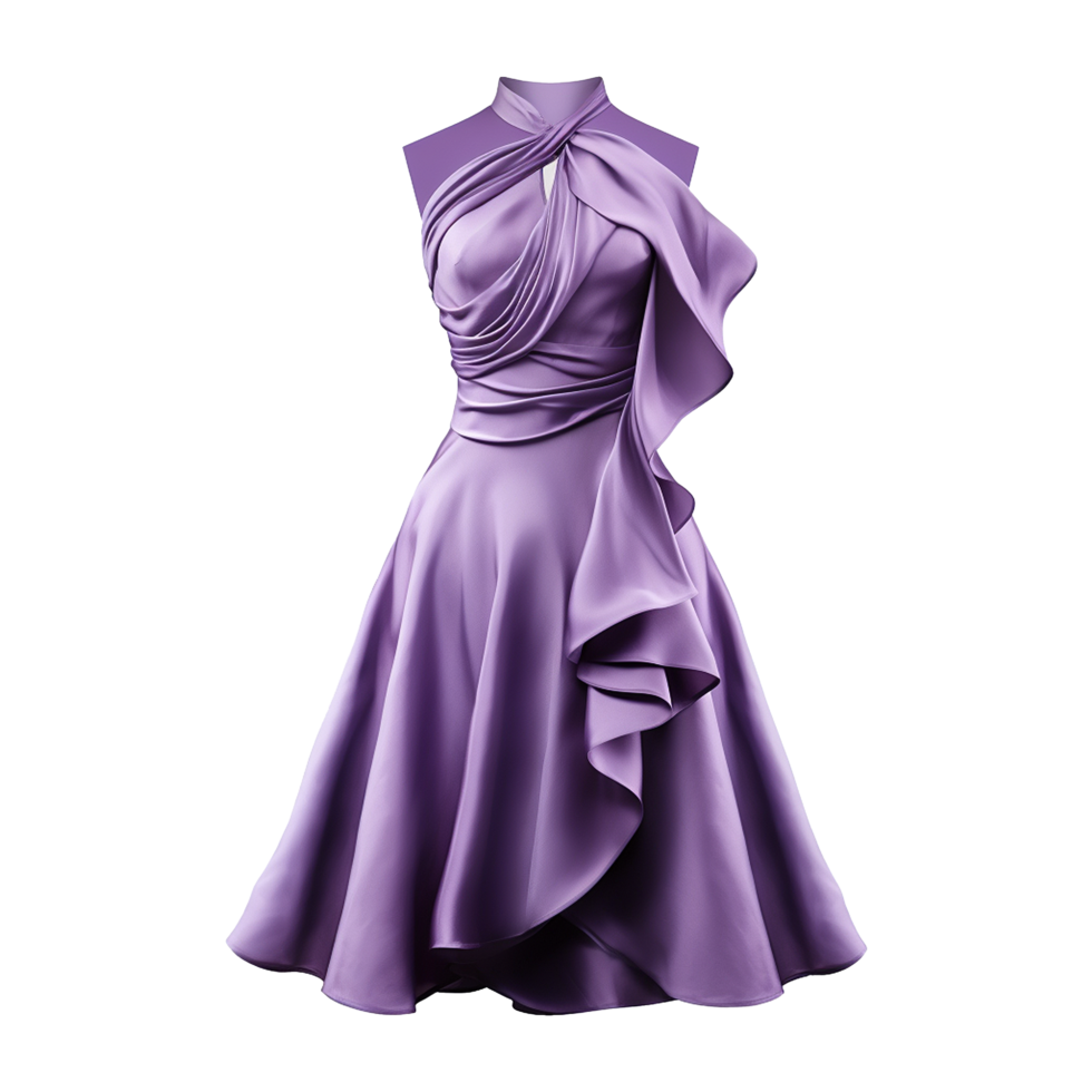 AI generated Woman dress isolated on transparent background created with generative ai png