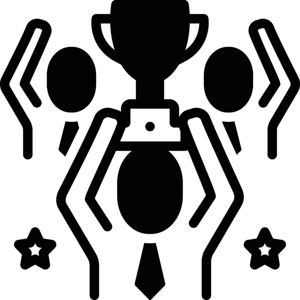 Solid icon for champions vector