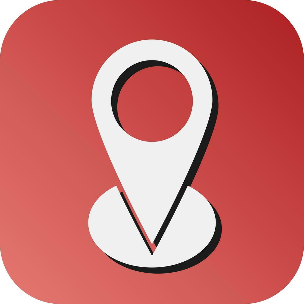 Map Vector Glyph Gradient Background Icon For Personal And Commercial Use.