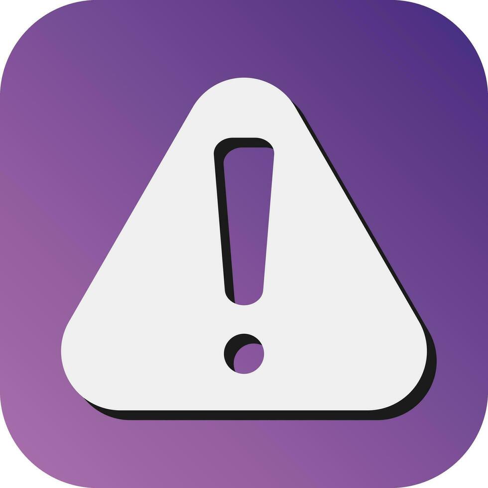 Alert Vector Glyph Gradient Background Icon For Personal And Commercial Use.