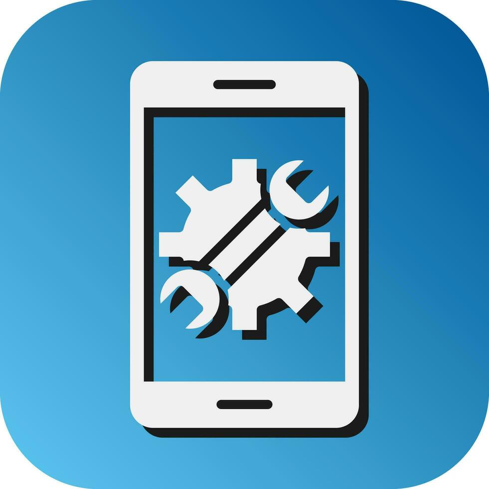 Repair Vector Glyph Gradient Background Icon For Personal And Commercial Use.
