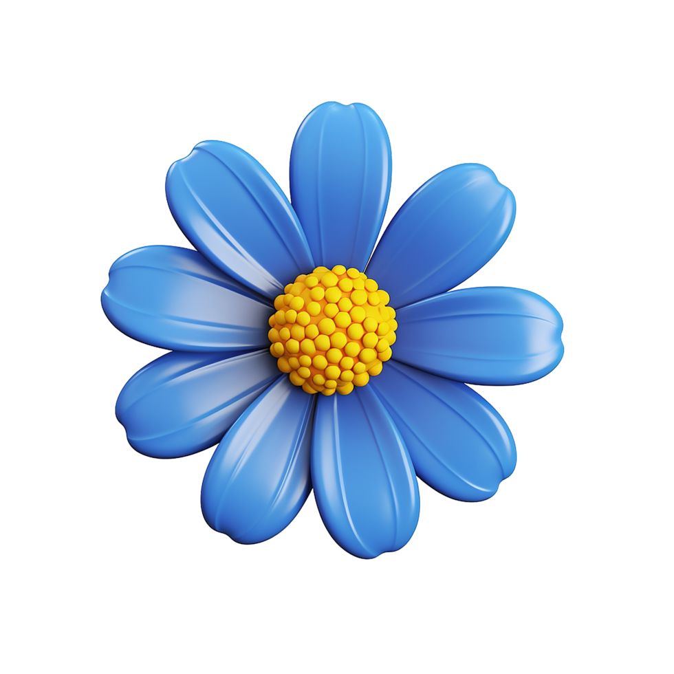 AI generated Flower icon png isolated on transparent background