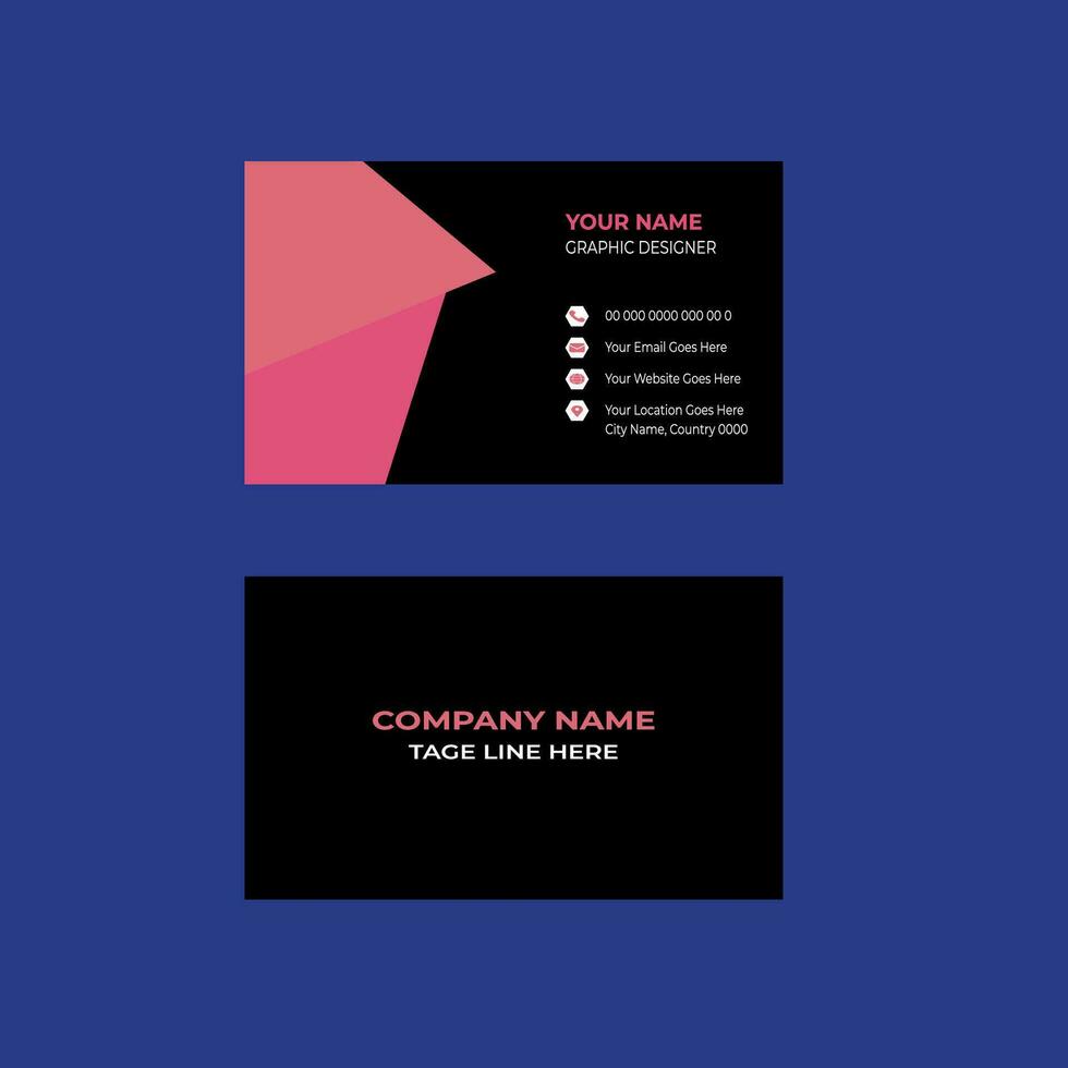 Modern professional business card. vector