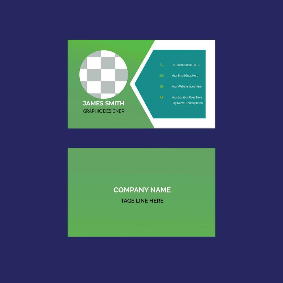 Modern business card design template, Simple business card template vector