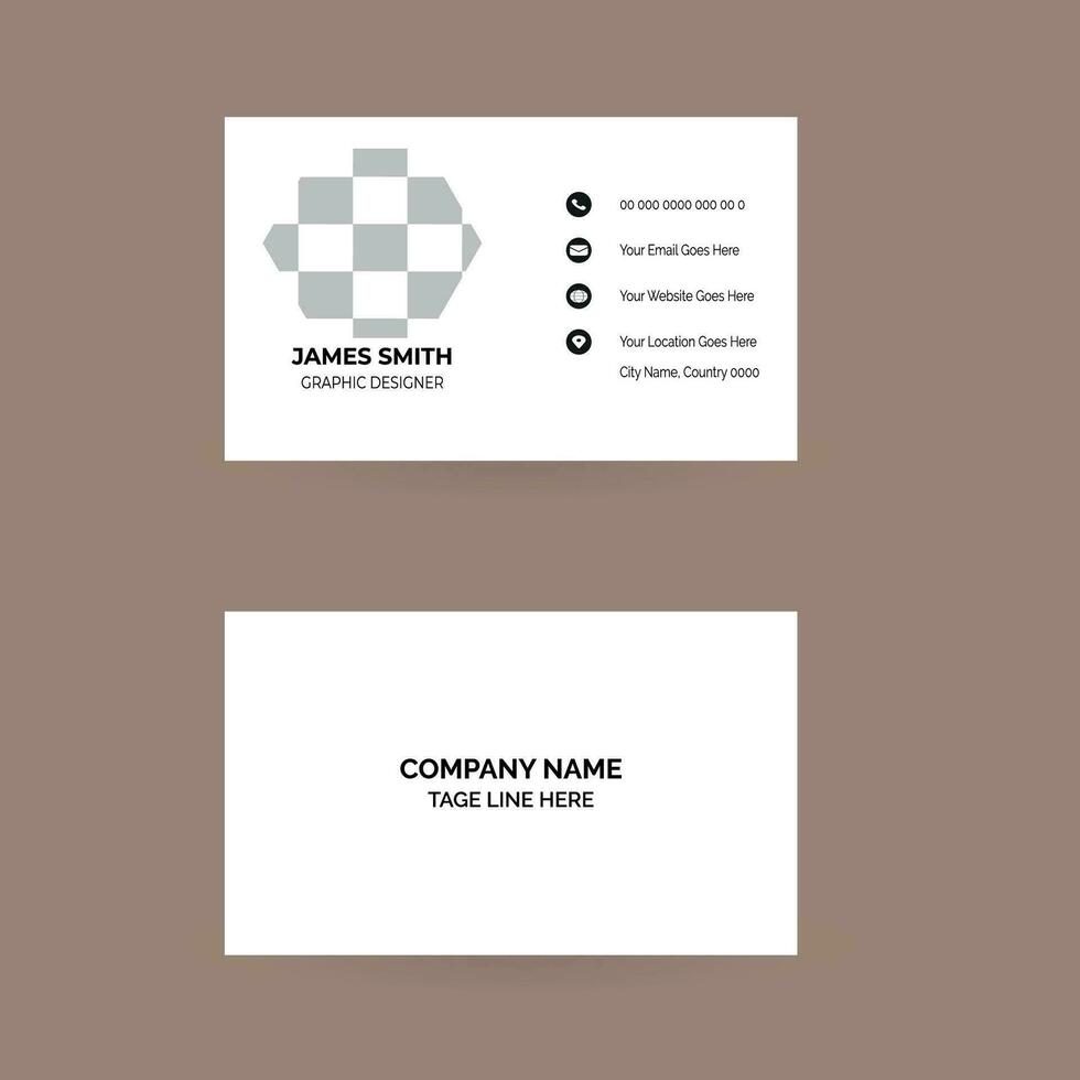 Abstract business card design vector. vector