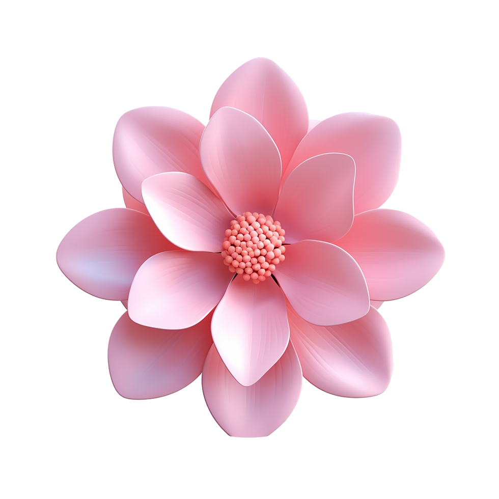 AI generated Flower icon png isolated on transparent background