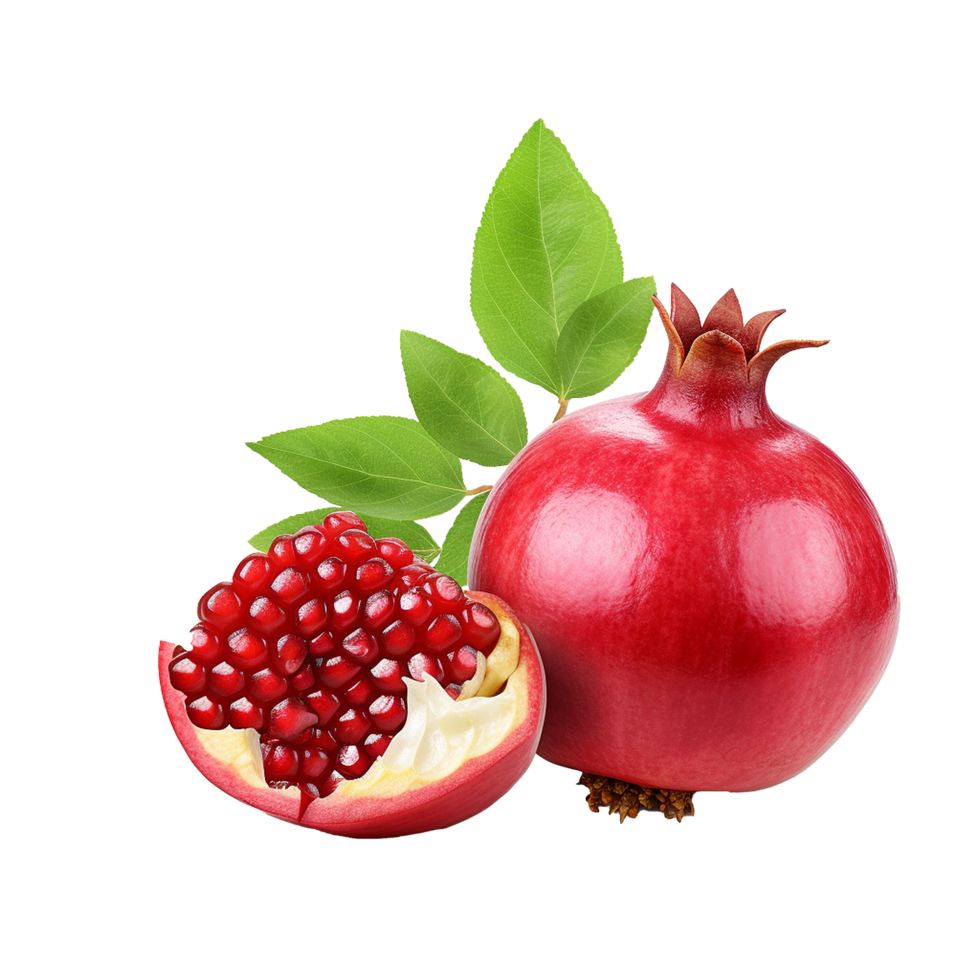 AI generated Pomegranate png isolated on transparent background