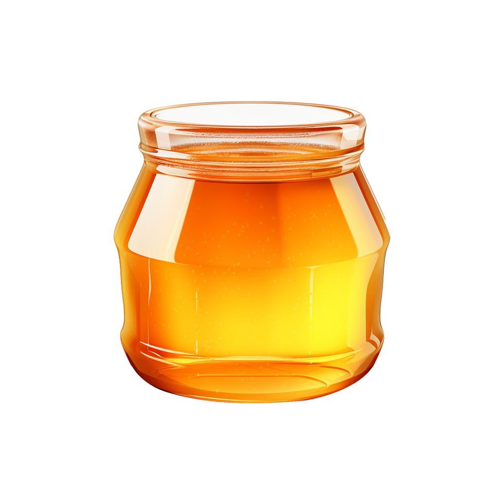 AI generated Sweet honey jar isolated on transparent background png