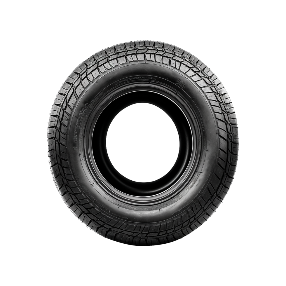 AI generated Tires stacked up isolated on transparent background png