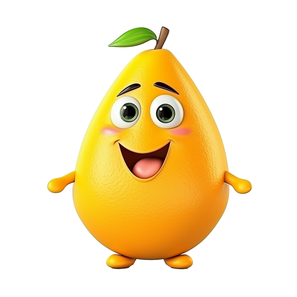 AI generated Mango png isolated on transparent background