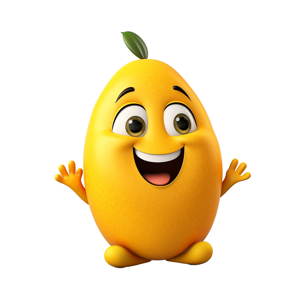 AI generated Mango png isolated on transparent background
