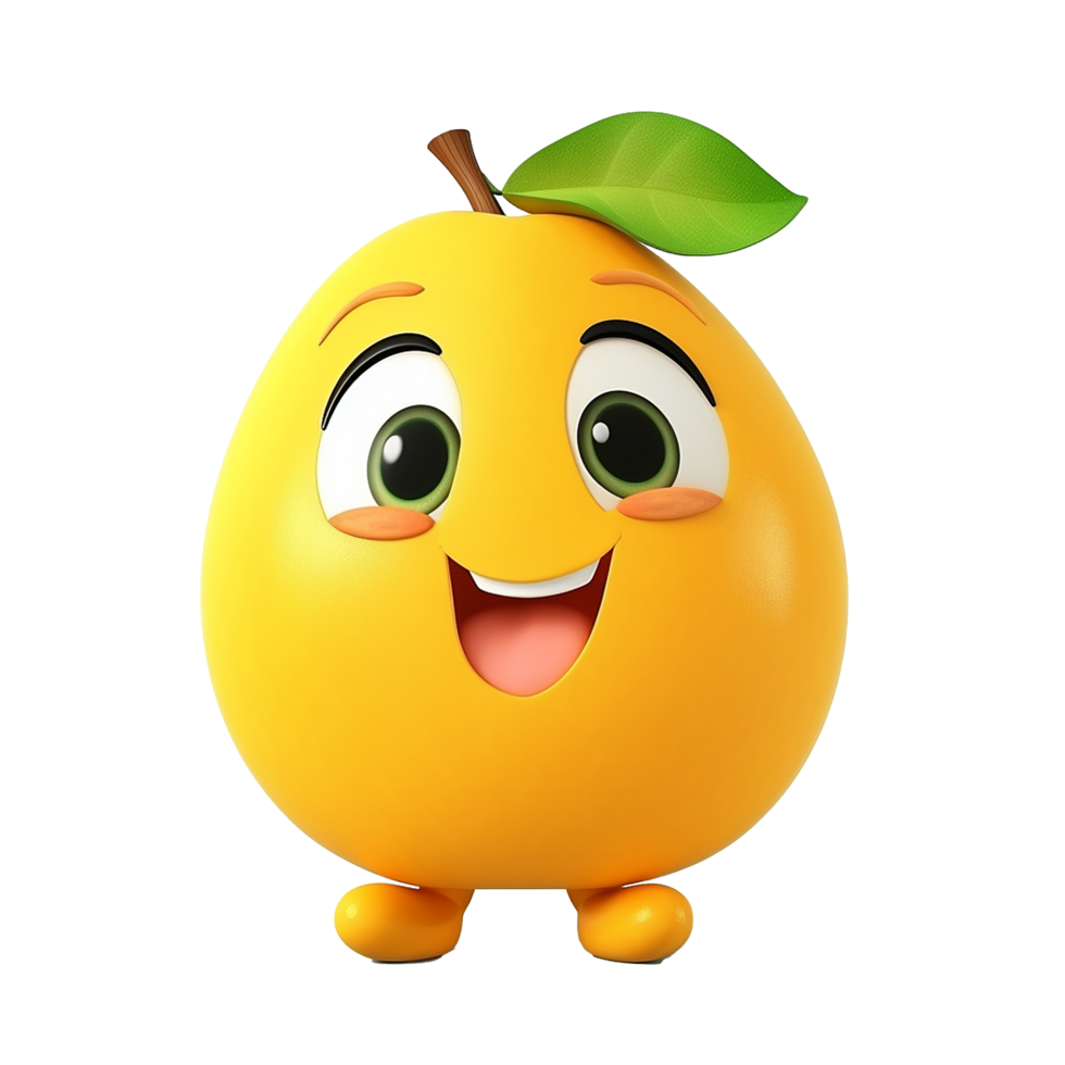 AI generated Mango png isolated on transparent background