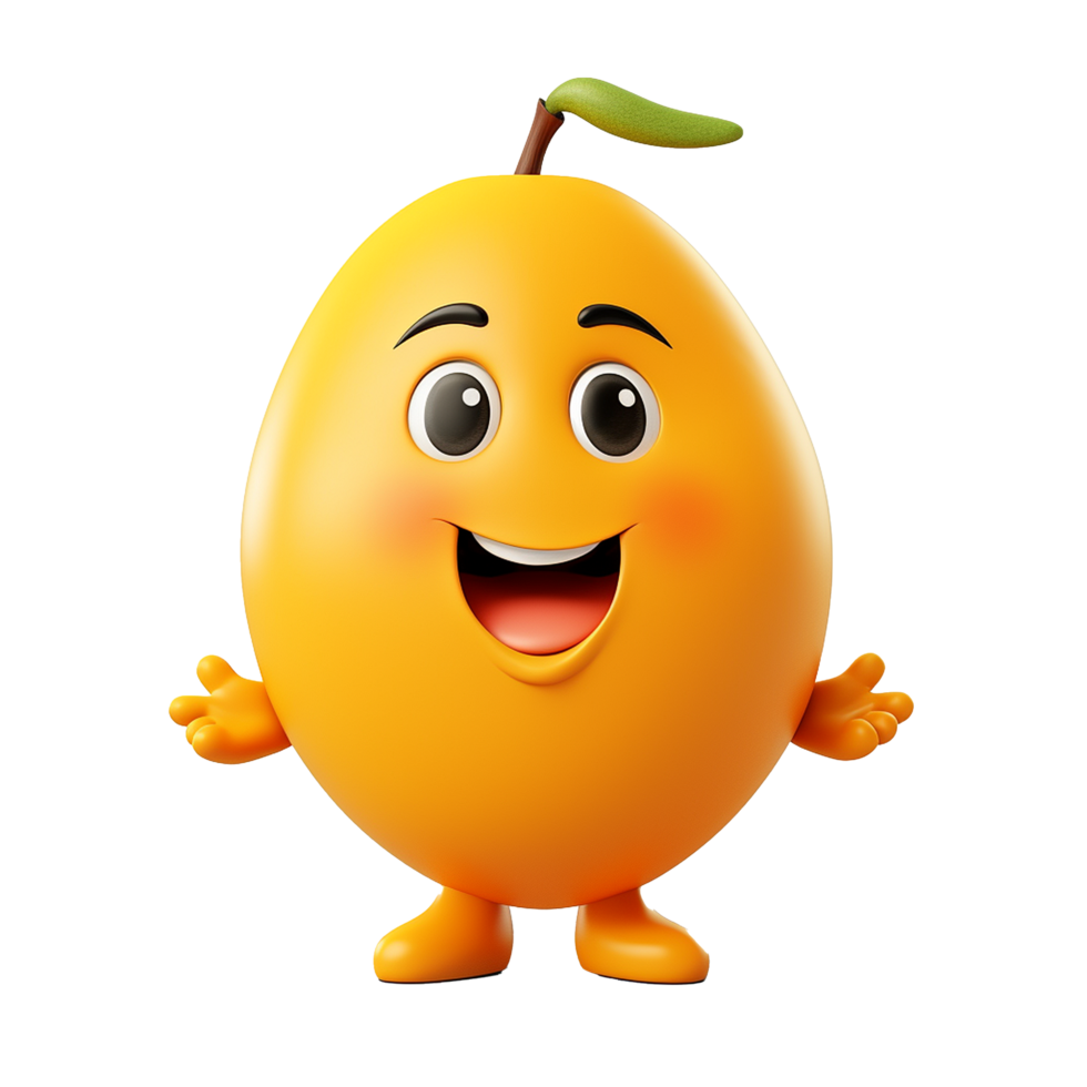 AI generated Mango png isolated on transparent background