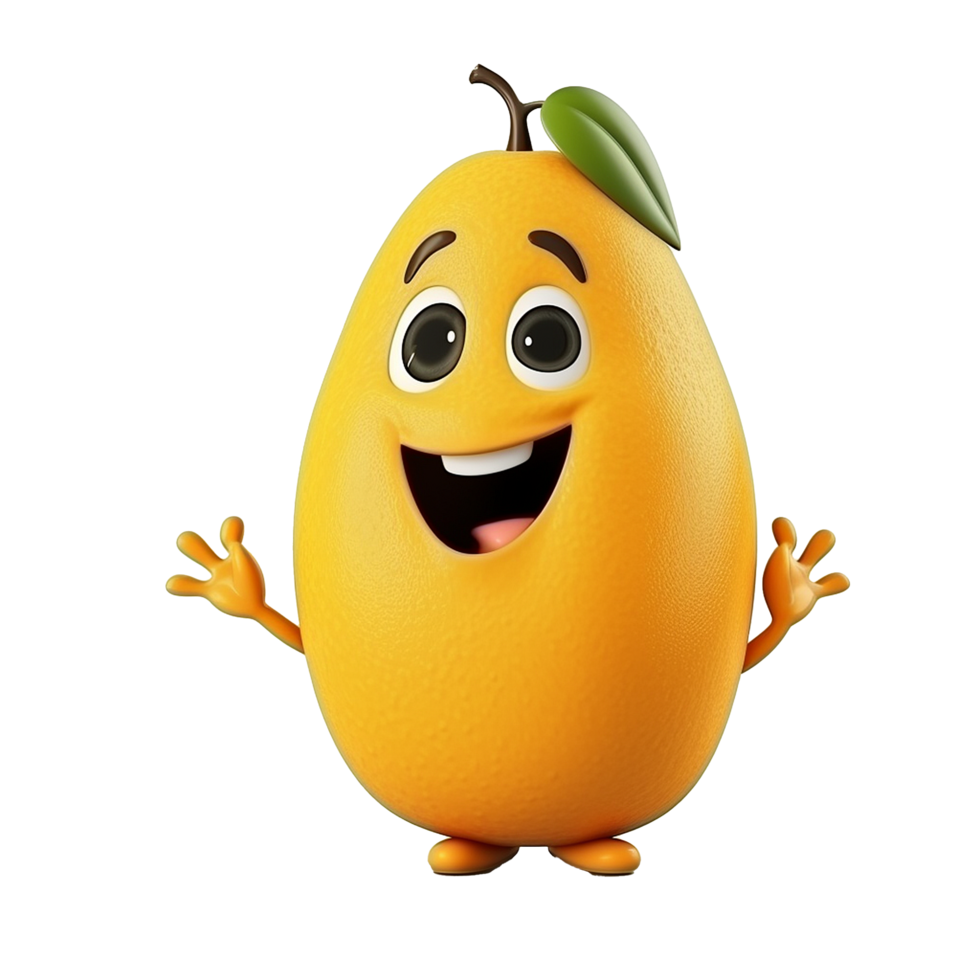 AI generated Mango png isolated on transparent background