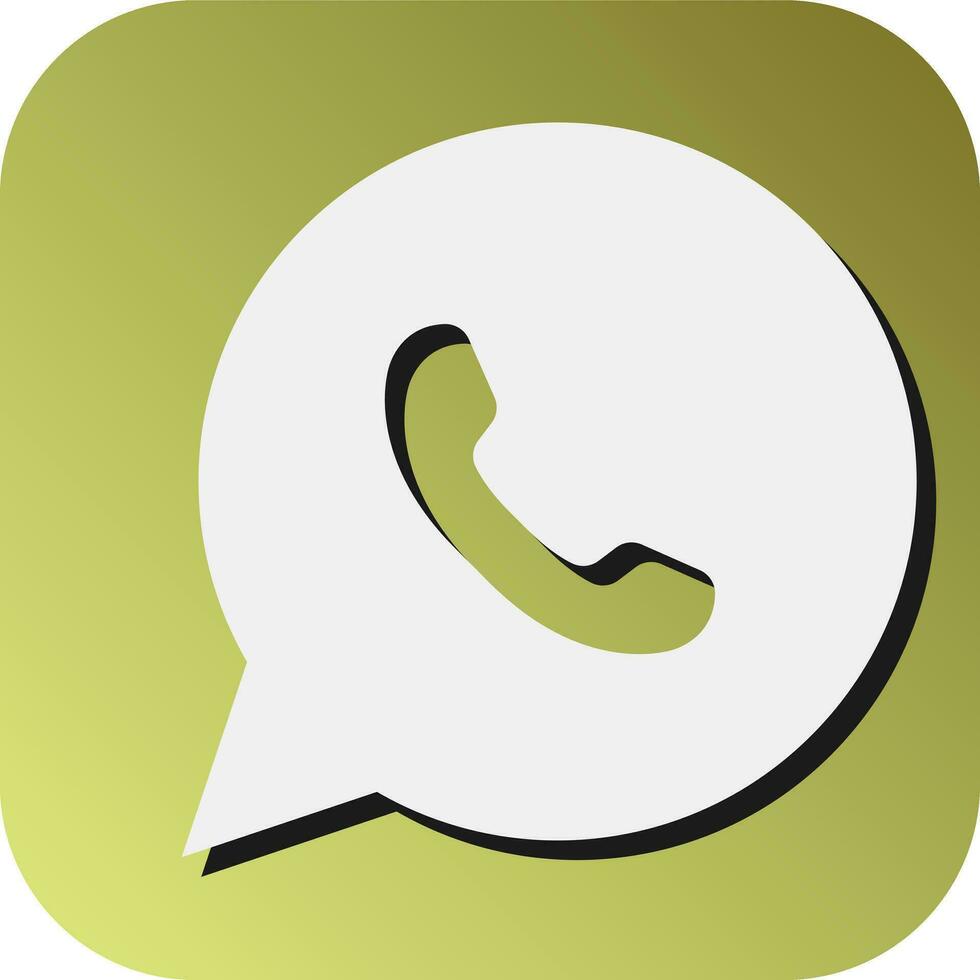 whatsapp vector glifo degradado antecedentes icono para personal y comercial usar.