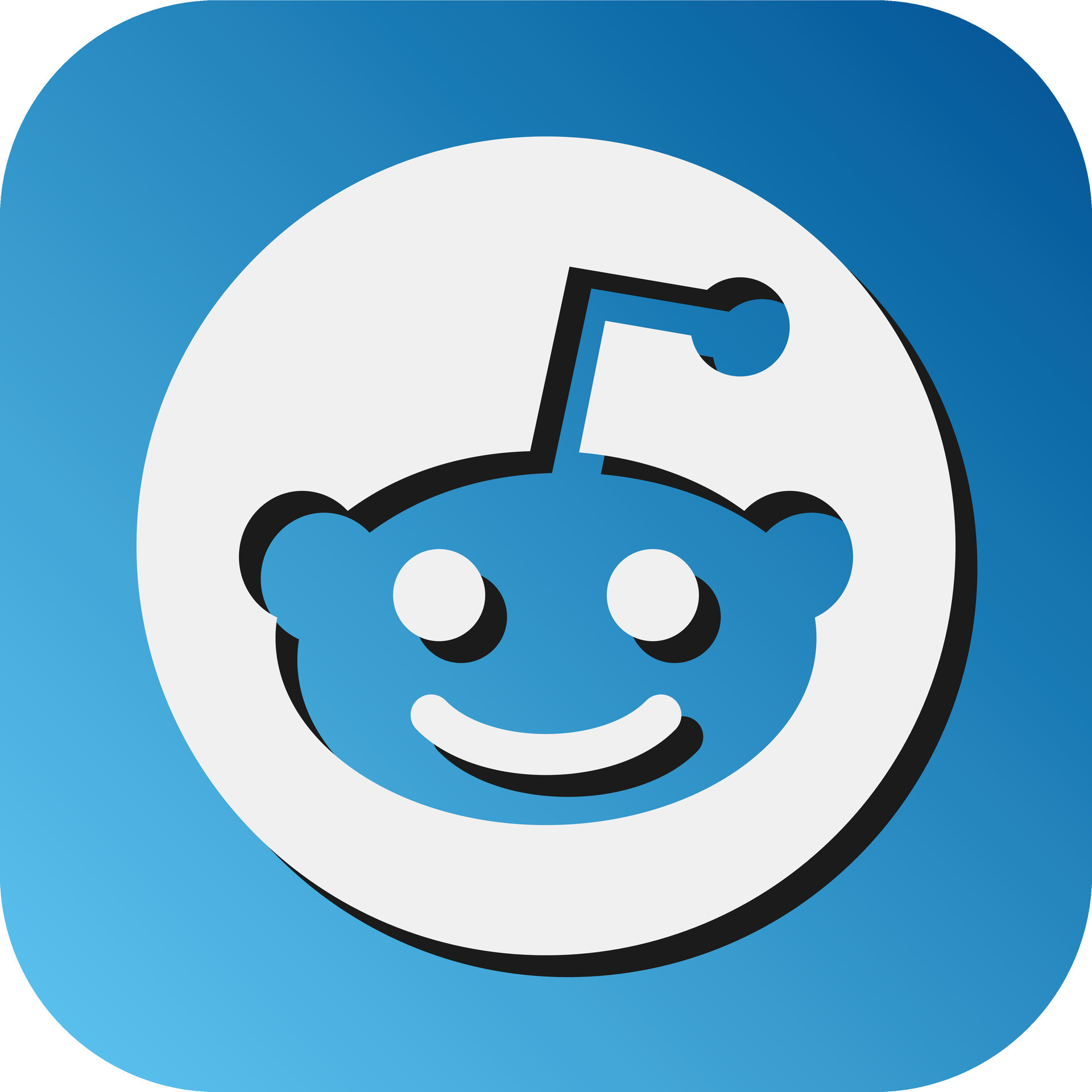Reddit Vector Glyph Gradient Background Icon For Personal And