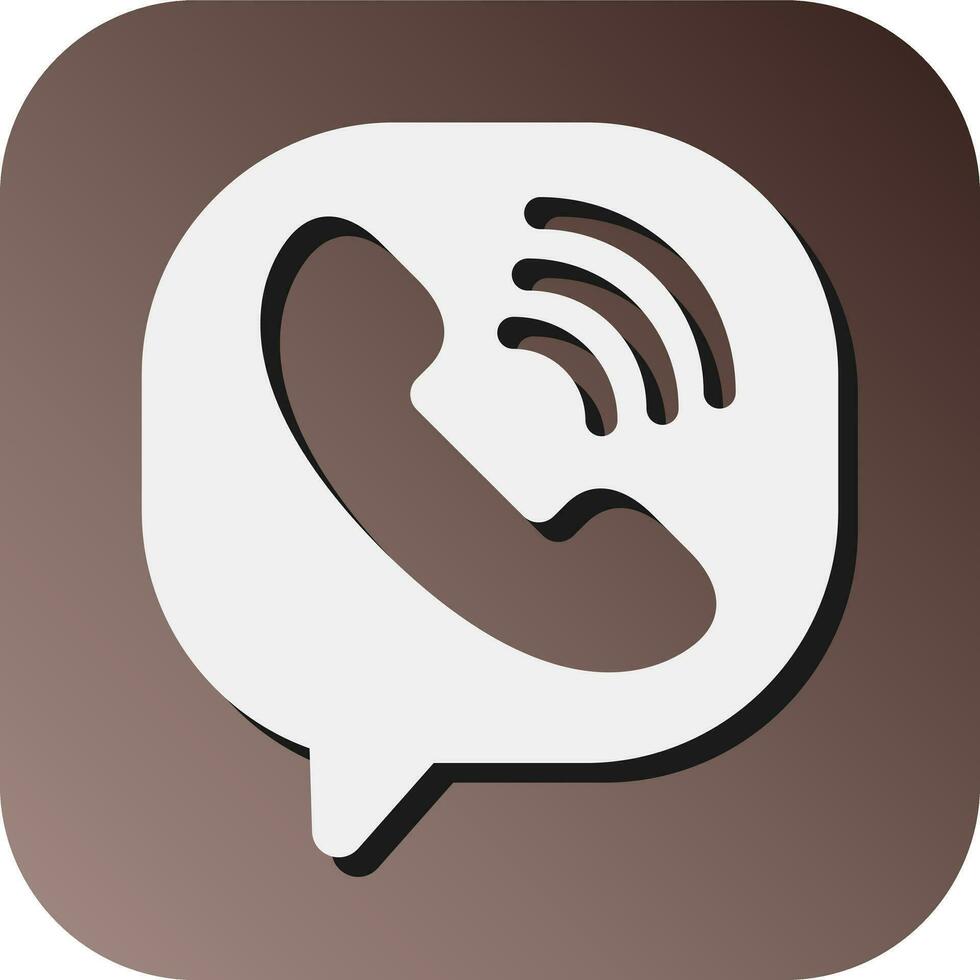 Viber Vector Glyph Gradient Background Icon For Personal And Commercial Use.