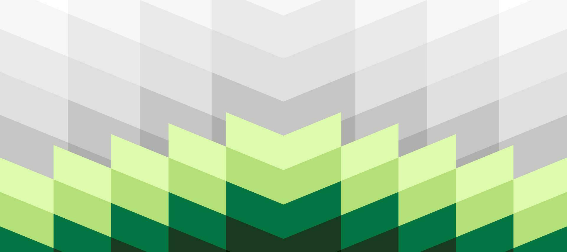 abstract background with green and grey chevron monochrome vector