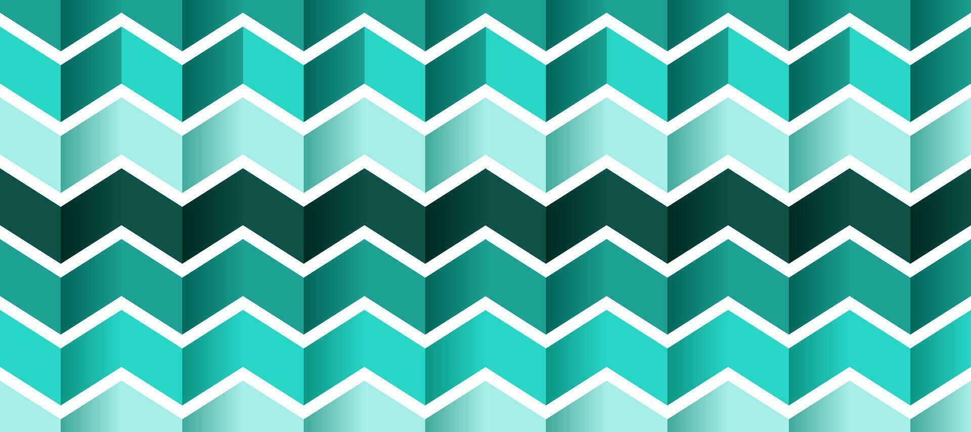 abstract futuristic chevron green wave geometric background vector