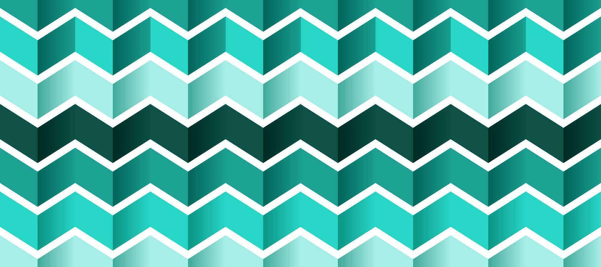 abstract futuristic chevron green wave geometric background vector