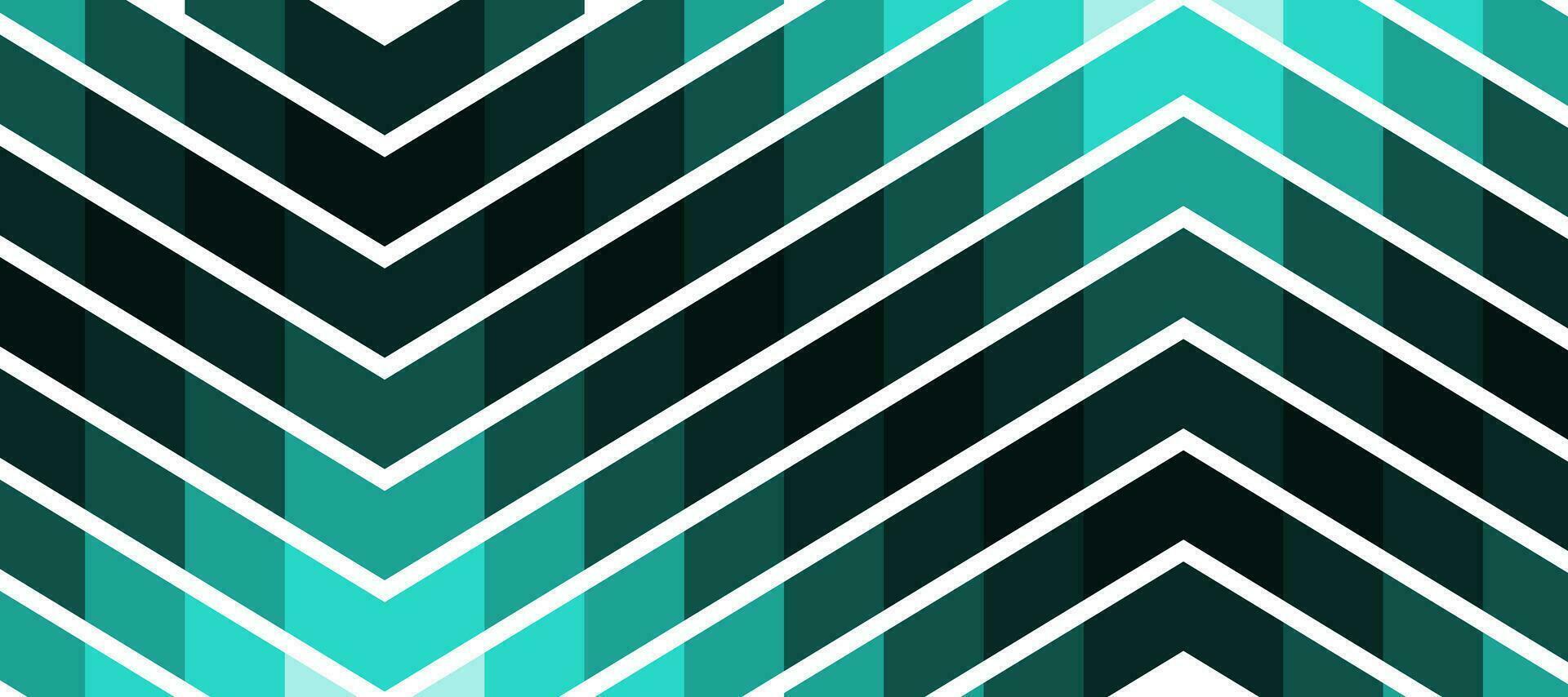 abstract futuristic Arrow green mosaic banner background vector