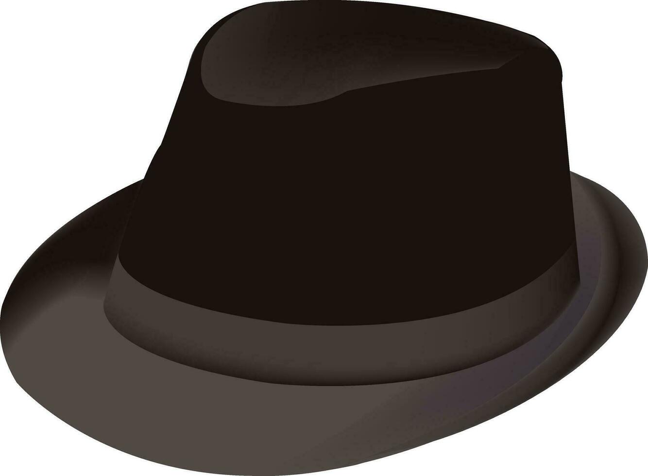 hat with classic dark color visor vector