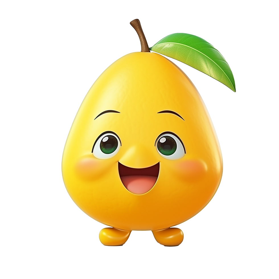 AI generated Mango png isolated on transparent background