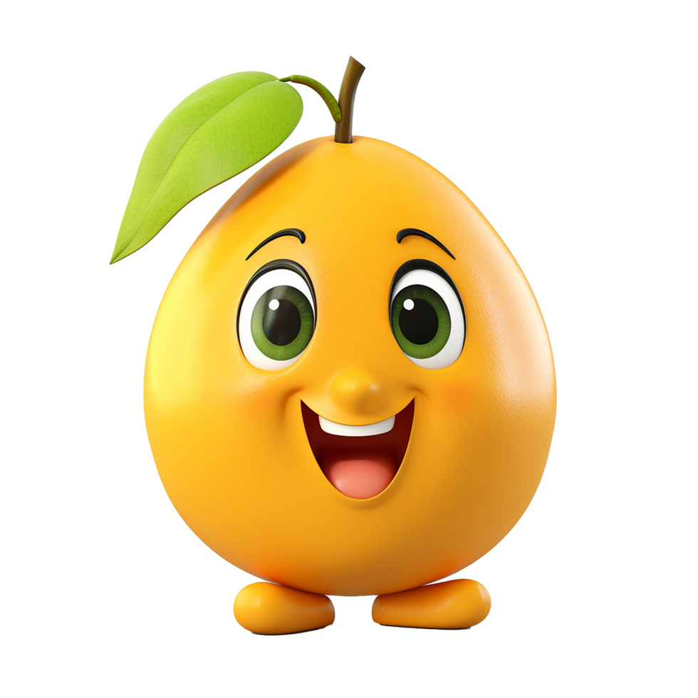 AI generated Mango png isolated on transparent background