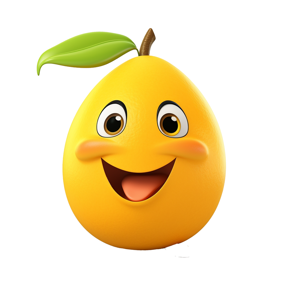AI generated Mango png isolated on transparent background