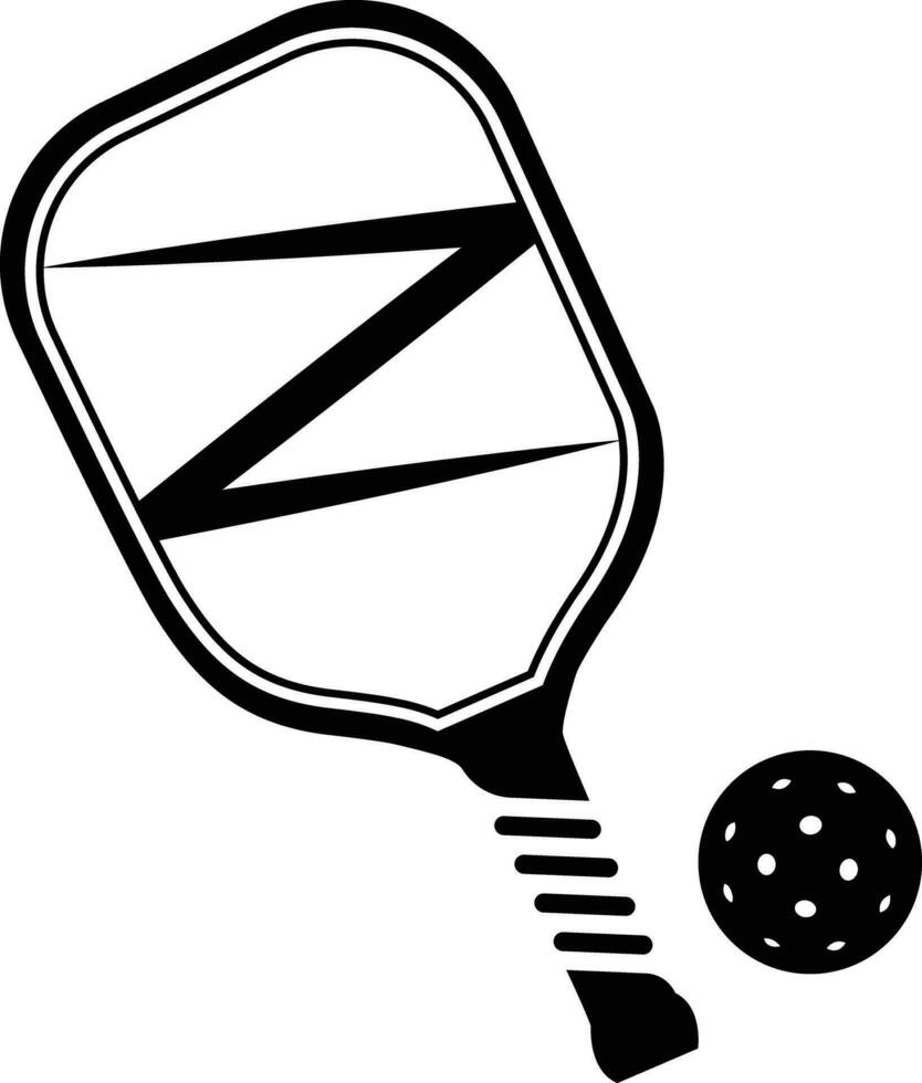 Pickleball Paddles Sign Symbol Icon Vector Illustration.