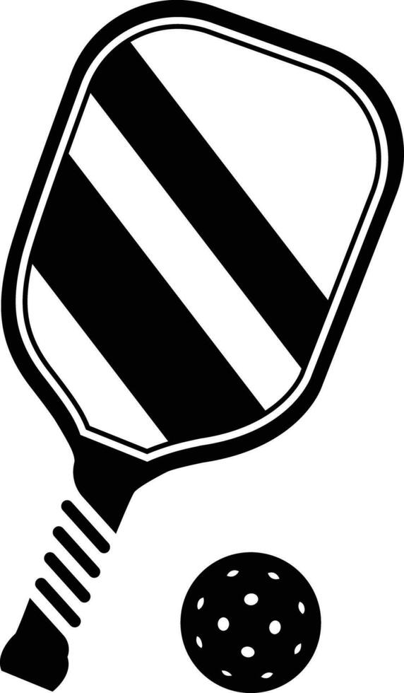 Pickleball Paddles Sign Symbol Icon Vector Illustration.