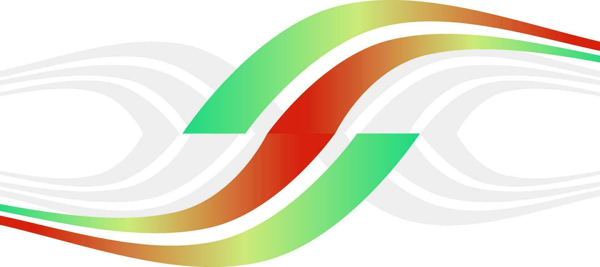 abstract swirl green red gradient sport background vector