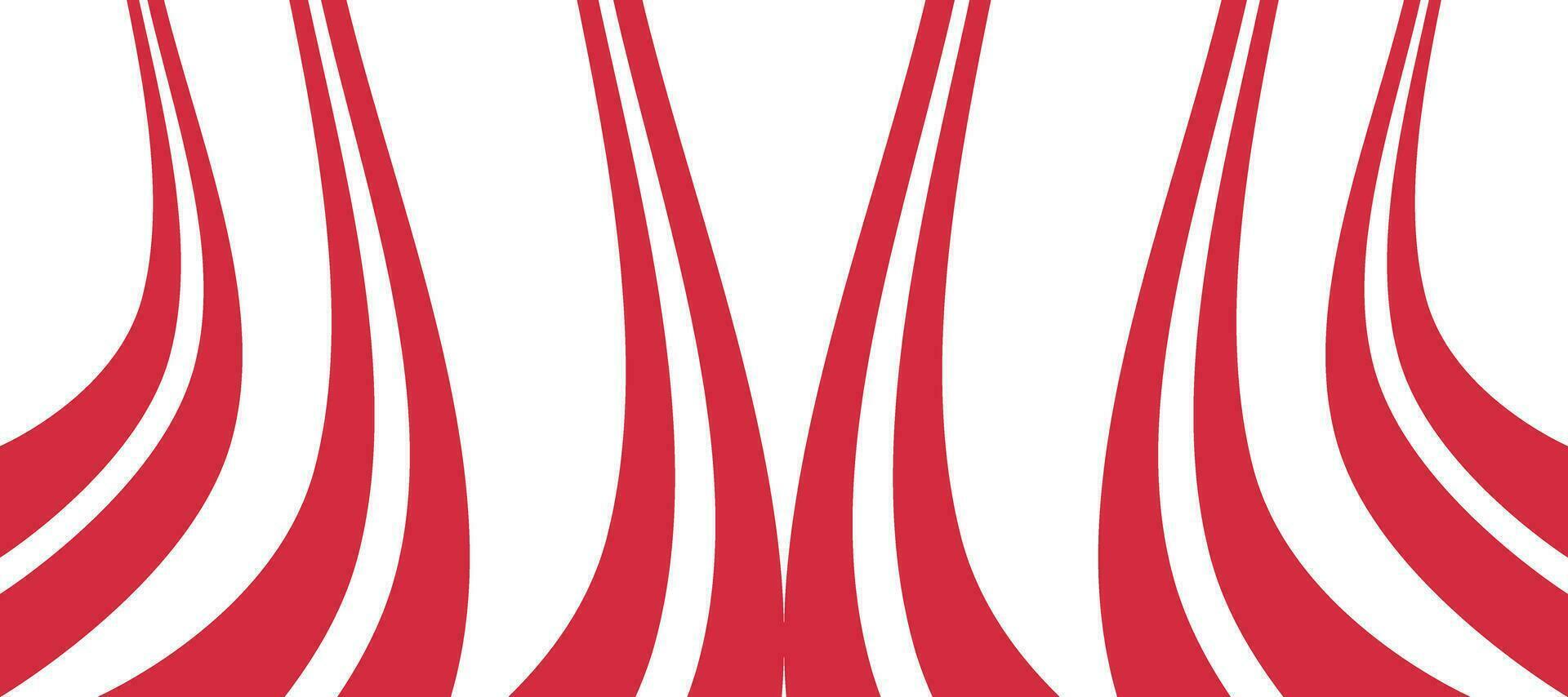 abstract red candy curve striped lines background vector