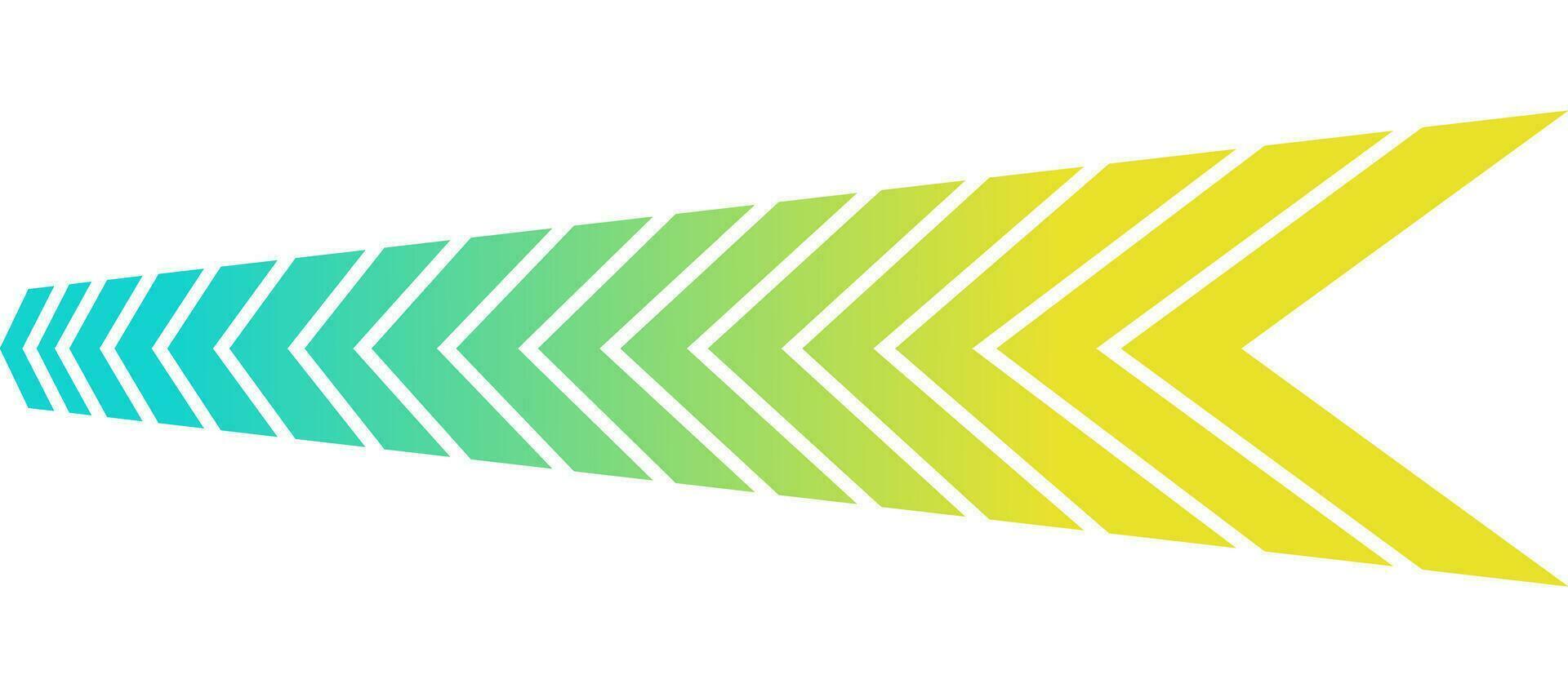 Speed chevron green gradient colors abstract background vector