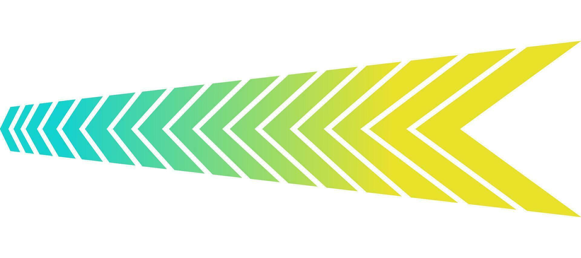 Speed chevron green gradient colors abstract background vector