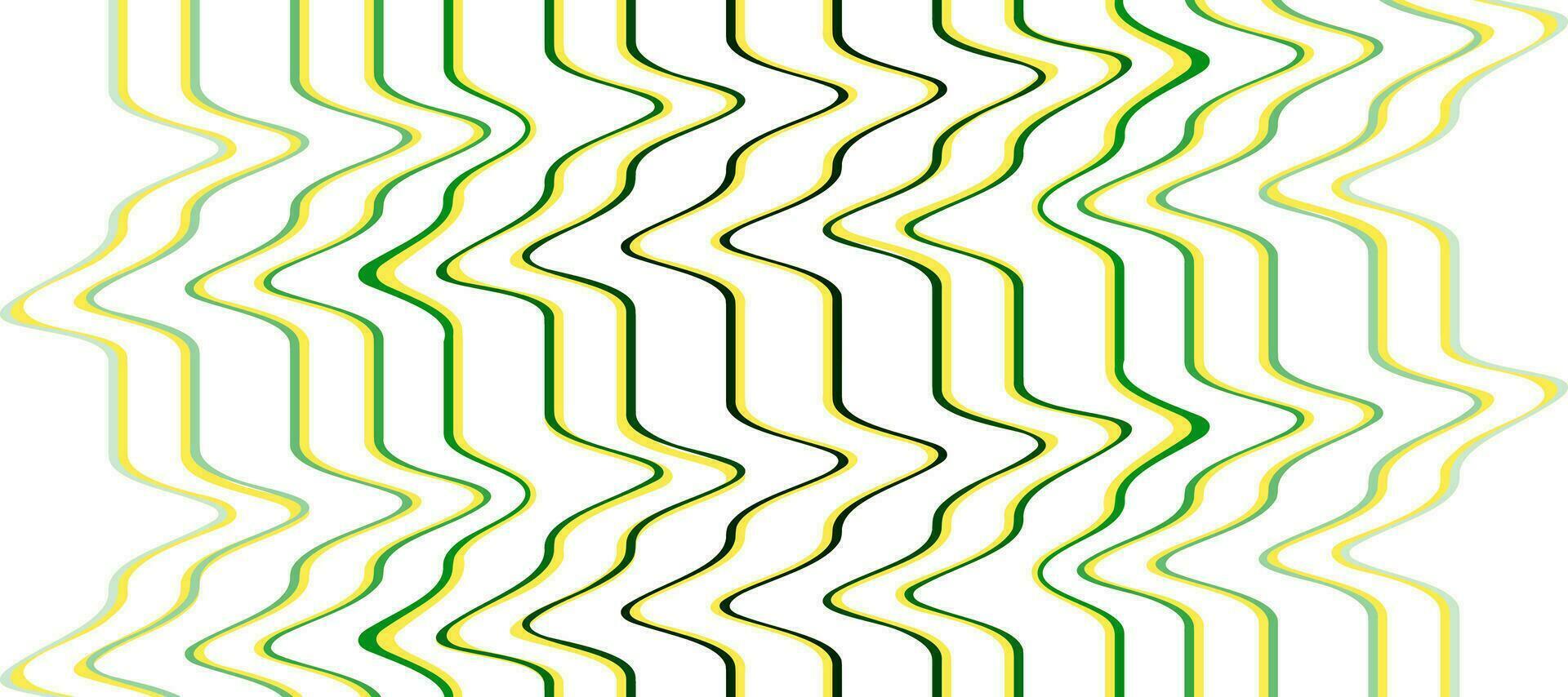 abstract green sea wave pulse striped lines background vector