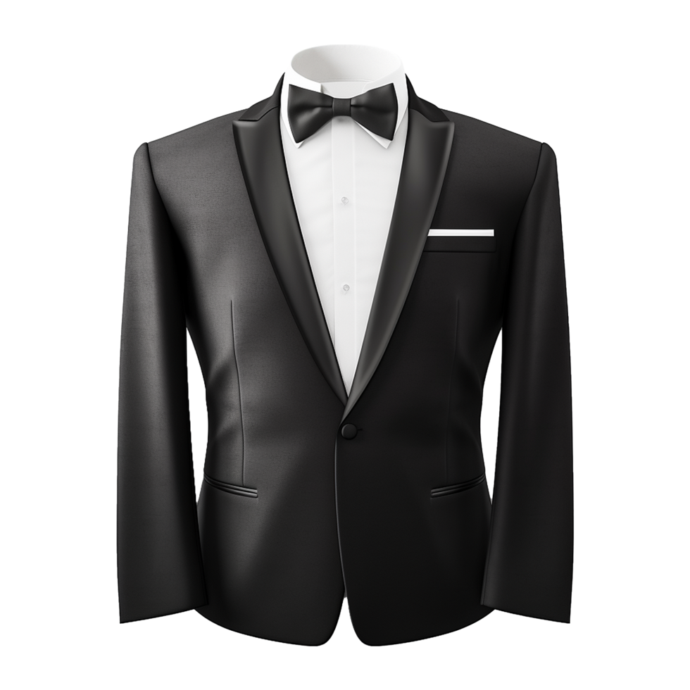 AI generated Tuxedo suit on transparent background generative ai ...