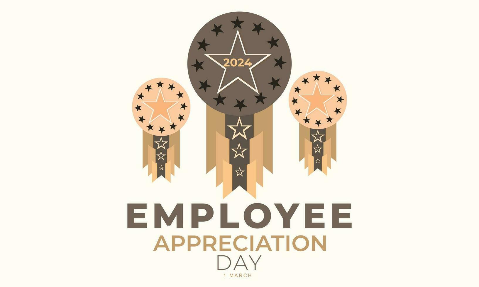 National Employee Appreciation Day. background, banner, card, poster, template. Vector illustration.