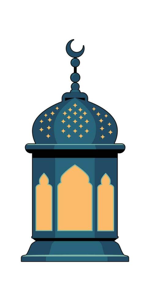 Ramadán linterna dibujado a mano vector ilustración