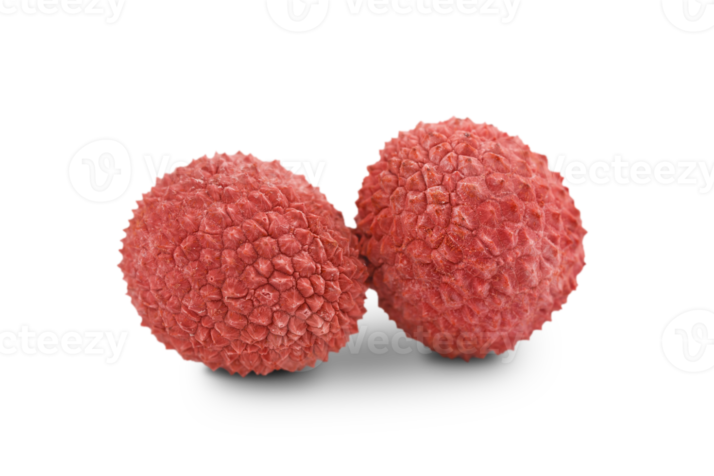 Ripe lychees isolated on a transparent background. Exotic fruits. png