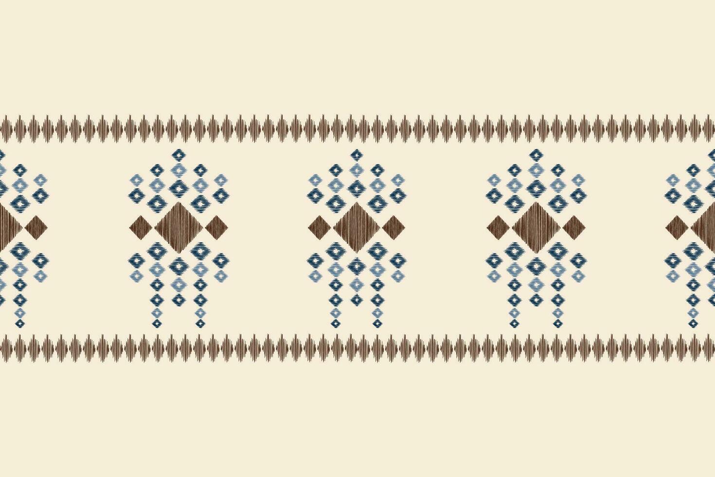 étnico ikat tela modelo geométrico estilo.africano ikat bordado étnico oriental modelo marrón crema antecedentes. resumen,vector,ilustración.textura,ropa,marco,decoración,alfombra,motivo. vector